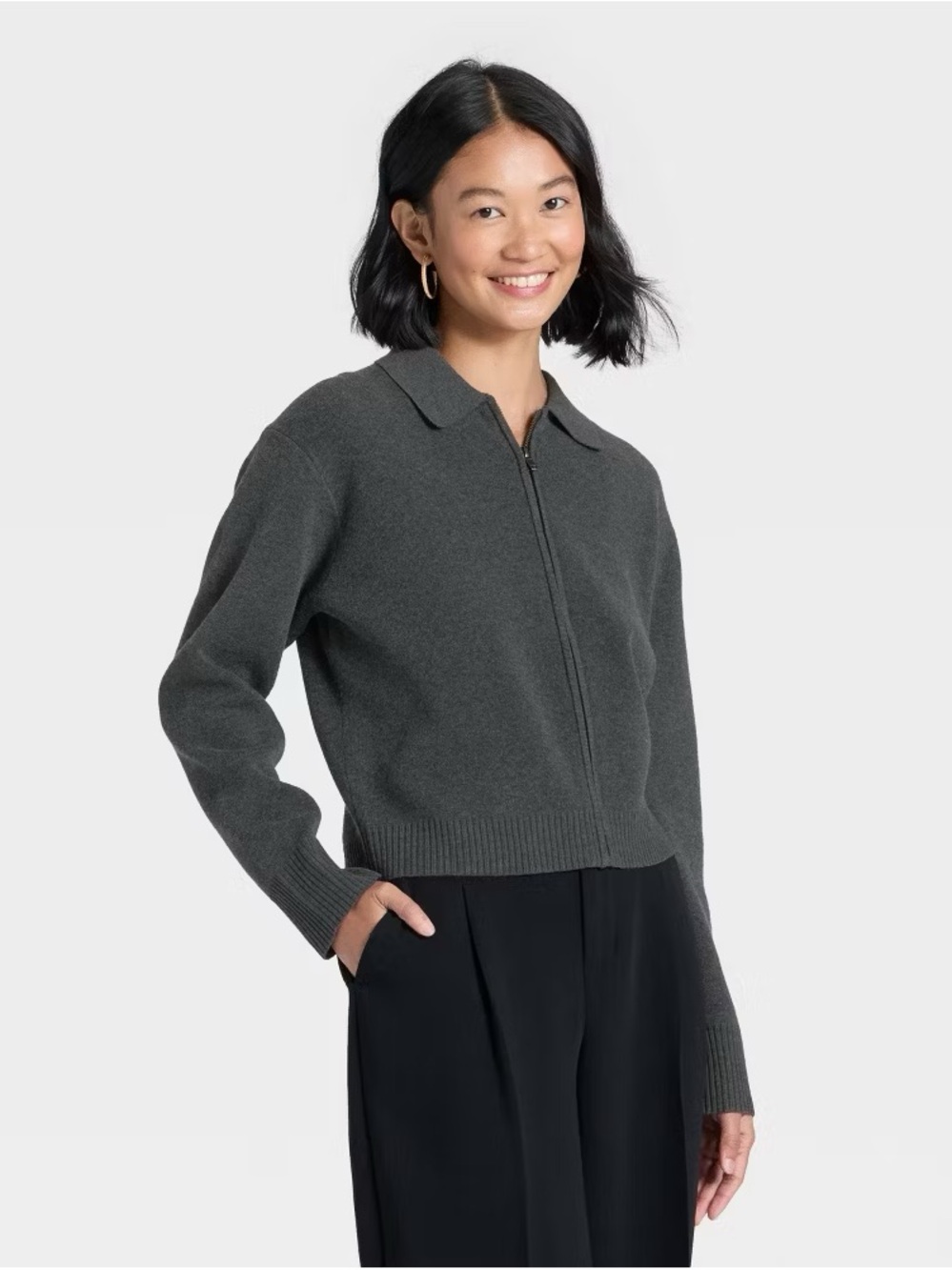 A New Day Women's Full Zip Cardigan